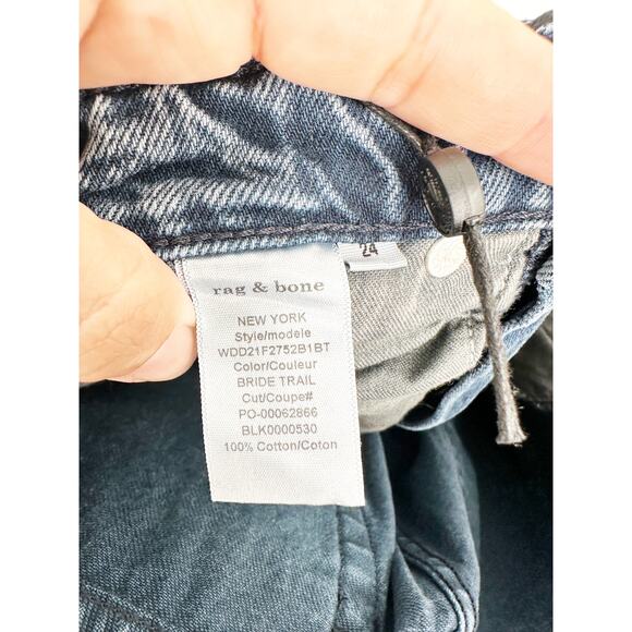 Rag & Bone Maya High Rise Wide Leg Denim Blue Jeans Women’s Size 24 NWT - Picture 4 of 7